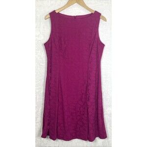 Chico's Burnout Fit and Flare Dress Willka Tika Pink Size 2 Large NEW